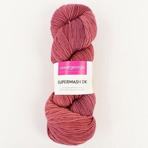 SweetGeorgia Superwash DK Yarn 100% Merino Wool Hand-Dyed 256 Yards Red Sky